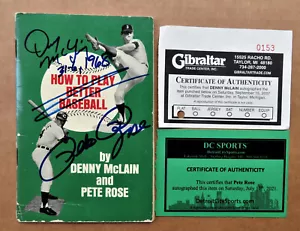 Denny McLain - Pete Rose Signed "How to Play Better Baseball" booklet 1969 JSA - Picture 1 of 4