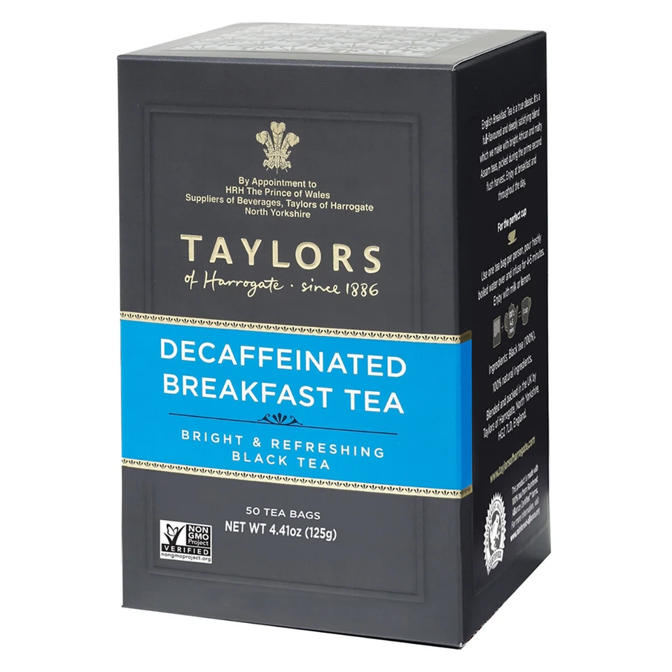 Taylors of Harrogate - Decaffeinated Breakfast Tea Bags - 50 count - Image 1 of 1