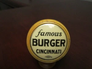 Burger Cincinnati Ohio ball tap knob - Picture 1 of 7