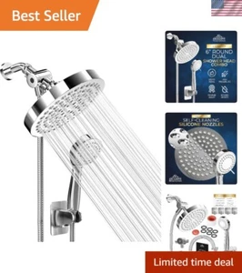 Soffione doccia alta pressione regolabile 6 pollici con tubo da 70 pollici - Spa Experience - Foto 1 di 11