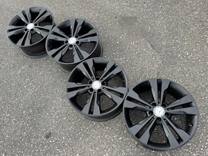 18" MERCEDES BENZ BLACK CLA CLA250 A AMG OEM FACTORY STOCK WHEELS RIMS 5x112 - Picture 1 of 12