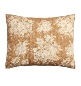 Pottery Barn Juliette Toile Pickstitch Standard Pillow Sham Harvest Gold 26 x 20 - Bild 1 von 5