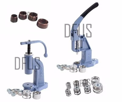 MIKRON Button Hand Machine Press, button dies, Fabric cutting tool & button blanks