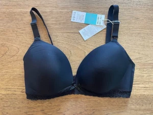 DORINA Black Size 34DD Soft Wireless Adjustable Seamless Nursing Bra NWT!!!!!!!! - Picture 1 of 2