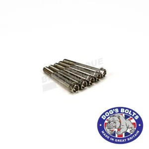 Drilled M10 75mm Stainless Steel Hex Head Bolts x 5 - Picture 1 of 3