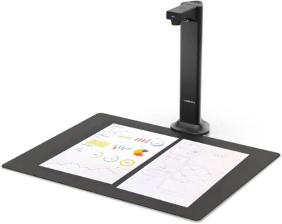 VIISAN DL8 Smart Document Scanner, USB Book Scanner w Asymmetric Lighting Tech - Image 1 of 4
