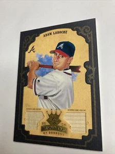 2004 Adam Laroche Dual Game Used Bat Relic /25 SP Rare Black Border Parallel - Picture 1 of 4