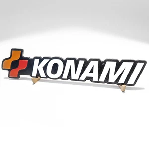 Large Engraved Konami Logo Video Game Wall Art Collectable - Picture 1 of 5