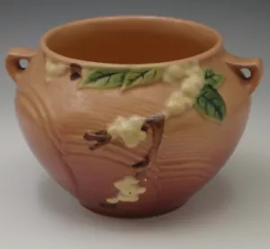 ROSEVILLE POTTERY 1947 FIORIERA SNOWBERRY JARDINIERE 1J-4 - Foto 1 di 8