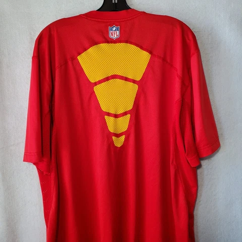 Kansas City Chiefs Shirt Team Sport Adult  XXL Red Onfield Apparel NFL Cover