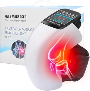 Knee Massager 3 in 1, Adjustable Temperature, Vibration, 3D Massage, Cordless Po - Picture 1 of 9