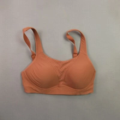Lululemon Bra Womens 32D Black Orange Support Lightweight - Image 1 of 4