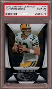 2009 DONRUSS CERTIFIED # 44 AARON RODGERS ☆POP 2☆ GREEN BAY PACKERS PSA 10 GM-MT - Picture 1 of 1