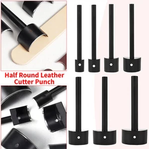 Half Round Hole Punch Cutter for Leathercraft Easy to Use Suitable for Beginners - Picture 1 of 23
