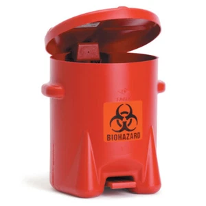 Polyethylene Biohazard Can 6-Gallon • 13.5"W x 16.5"D x 16"H 1 ea - Picture 1 of 1