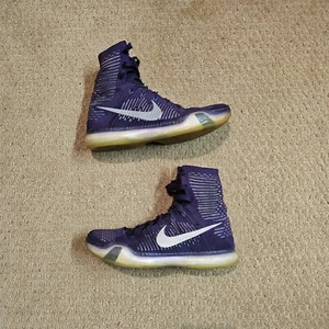 *FREE SHIP* Kobe X Elite High Team Pack Violet Men’s Size 11 - Picture 1 of 8