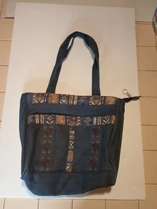 CANYON SKY DENIM SHOULDER BAG HANDBAG PURSE  - Picture 1 of 9