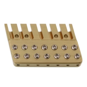 Guitar Brass Locking Nut String Lock for 7 String Fanned Frets Headless Guitar - Picture 1 of 6