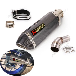 For Yamaha MT-03 YZF R3 R25 2015-2023 Mid Exhaust Link Pipe Muffler Silencers - Picture 1 of 12