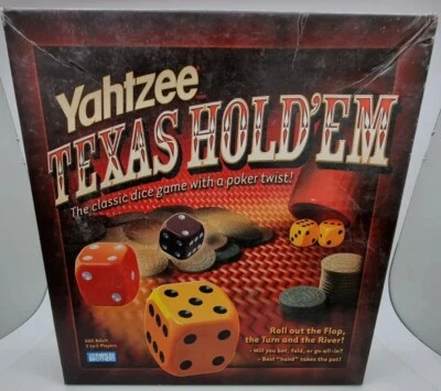 Board Game - Yahtzee Texas Hold'em Family Cards Poker Game Chips Dice Roll  - Image 1 of 4