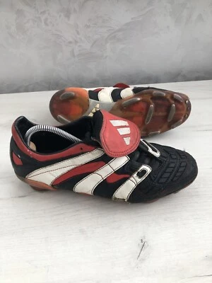 Adidas Predator Accelerator rot schwarz Fußball Stollenschuhe US8 1/2 UK8 Zidane - Bild 1 von 4