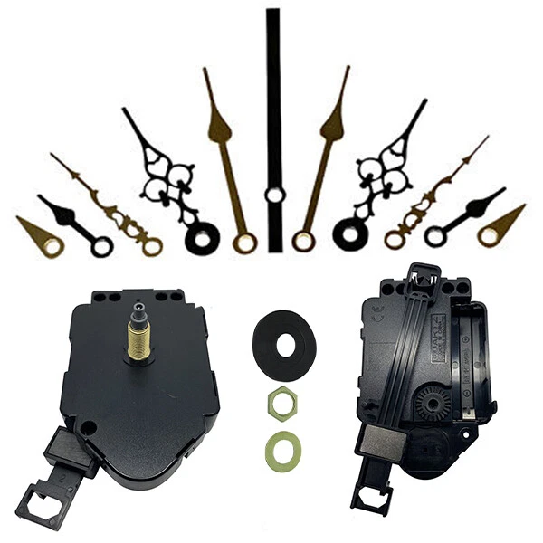 New Replacement Pendulum Ticking Quartz Clock Movement Mechanism & Metal Hands   - Image 1 of 4