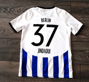 HERTHA BSC BERLIN 2022-2023 FOOTBALL SHIRT JERSEY NADER EL-JINDAOUI KIDS SIZE - Picture 1 of 6