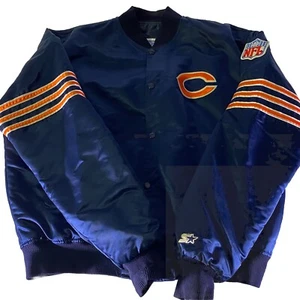 Vintage Chicago Bears Starter Jacket Size Extra Large Made In USA NFL Football - Picture 1 of 21