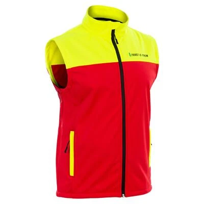 LAMM GMBH Forst-Extrem Beginner 2.0 Softshellweste, rot-gelb
