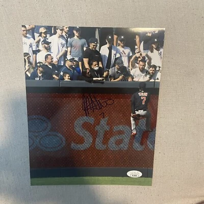 Myles Straw Signed 8x10 Photo Autograph JSA COA Cleveland Guardians Yankees - Image 1 of 3