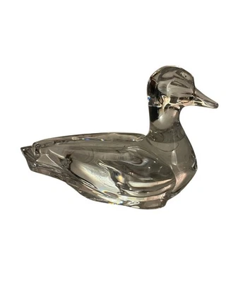 Estatuilla de pato de cristal transparente BACCARAT de colección Foto 1 de 4