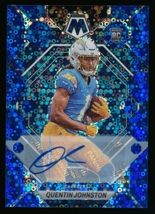 QUENTIN JOHNSTON 2023 MOSAICO NO HUDDLE BLU AUTO RC CARICABATTERIE AUTOGRAFO ROOKIE - Foto 1 di 1