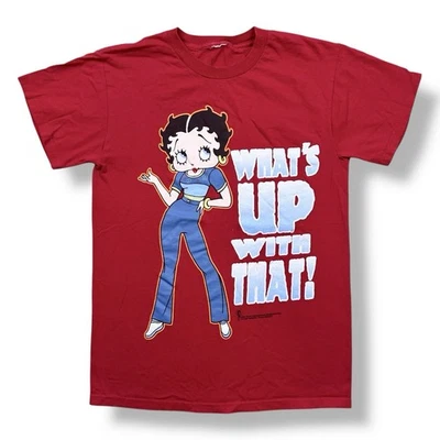 Vintage 90s Betty Boop T-Shirt Size Medium What’s Up With That Y2K 2000 Freeze - Image 1 of 4