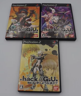 .hack G.U. Vol.1, 2 & 3 Sony PS2 JP Game Set REGION LOCKED CIB Used - Image 1 of 4