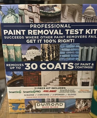 Kit completo de prueba de eliminación de pintura profesional Dumond Tpk01 Foto 1 de 2