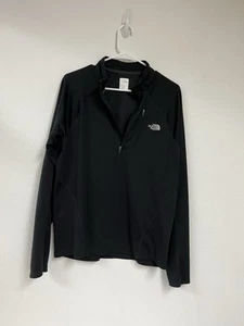 The North Face Running Jacket Shirt 1/2 Zip Flash Dry Men’s M Black Vented - Picture 1 of 10