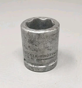 Proto Professional 1 1/8" Impact Socket 07518 3/4 Drive 6 Point Mechanic USA - Picture 1 of 11
