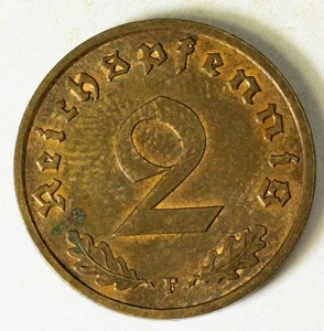 GERMANY (Third Reich) 2 Reichspfennig 1938 F - Bronze - XF/aUNC - 3786 - Picture 1 of 2