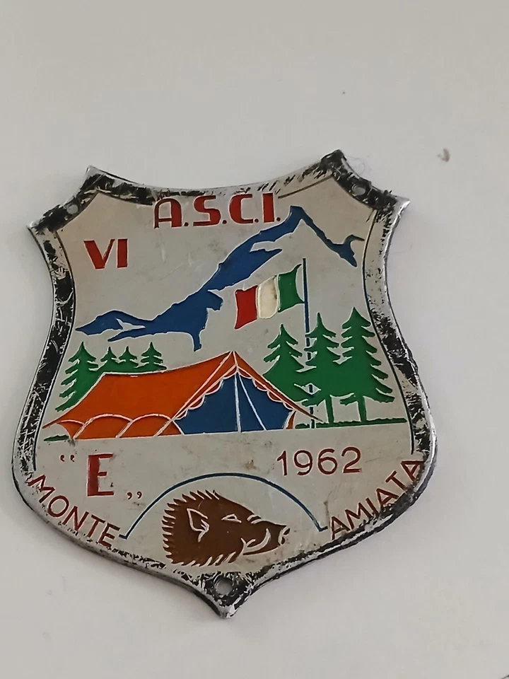 placchetta  ASCI monte amiata 1962 - Immagine 1 di 1