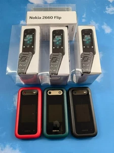 Gutes Nokia 2660 Flip 4G - 128 MB - schwarz/rot/grün/blau (entsperrt) 2,8 Zoll Klapphandy - Bild 1 von 16