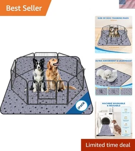 Leak-Proof Dog Pee Pads, 2 Pack Large 63"x63" - Picture 1 of 11