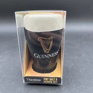 Guinness Pint Salz & Pfefferstreuer Authentisch Yin Yang Set Keramik Neu - Bild 1 von 5