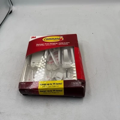 Command General Purpose Hooks Hanging Strips Kit 19 Piece White 17231-ES - Image 1 of 4
