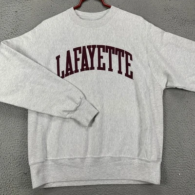 Sudadera Champion tejido inverso cuello redondo para hombre mediana blanca cubierta Lafayette Foto 1 de 4