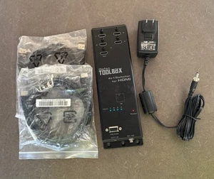 Gefen Toolbox 4K Ultra HD 1:4 Splitter für HDMI mit HDMI Kabel & Netzkabel - Bild 1 von 6