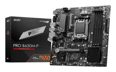 MSI PRO B650M-P Mainboard micro-ATX AMD B650 AM5 DDR5 192GB 6000MHz 2x M.2 2.5Gb - Imagen 1 de 4