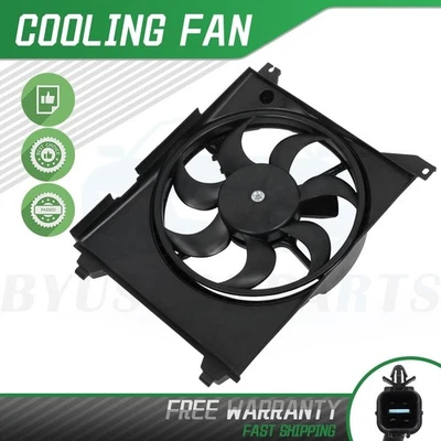 For 2001-06 Kia Magentis 02-05 Hyundai XG350 Radiator AC Condenser Cooling Fan Foto 1 de 4