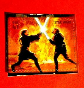 Sello Scott # 4143D - One Star Warss Obi-Wan Kenobi y Anakin Skywalker - En estado bastante bueno/como nuevo - Imagen 1 de 3