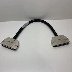 AMP 80-Pin to 80-Pin High Density SCSI Cable w/ Clip Type Connectors-16inch Long - Picture 1 of 6