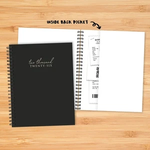 Contemporary Black (Trilingual)2026 6.5" x 8.5" Weekly Monthly Softcover Planner - Picture 1 of 1